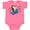 Hot Pink, variant on Inktastic Cute Christmas Unicorn with Cookies Boys or Girls Baby Bodysuit