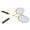 Yellow, variant on Badminton Set Professional Iron Alloy Badminton Racket with Integrated Shock Absorbing System with 3 Shuttlecocks and Bag