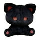 thumbnail image 5 of Peluche de juguete sentado, muñeco de peluche, decoración del hogar, adorable, coleccionable, lindo peluche negro y rojo, 5 of 9