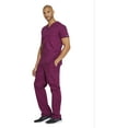 thumbnail image 7 of Dickies EDS Signature Scrubs Top for Men V-Neck Plus Size 81906, 5XL, Wine, 7 of 7