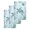 Turquoise, variant on Coastal Turtle Kitchen Dish Towels for Drying Dishes Set of 3, Beach Nautical Seashells Seaweed Coral Waffle Weave Microfiber Hand Tea Bathroom Towels Quick Dry & Absorbent Towel 15.7x23.6