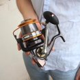 thumbnail image 2 of Graflsoa Moulinet de Pêche en Aluminium Robuste avec Roulements 12+1, Rapport de Vitesse 4.11:1, et Poignée Interchangeable pour Moulage Longue Distance, 2 of 5
