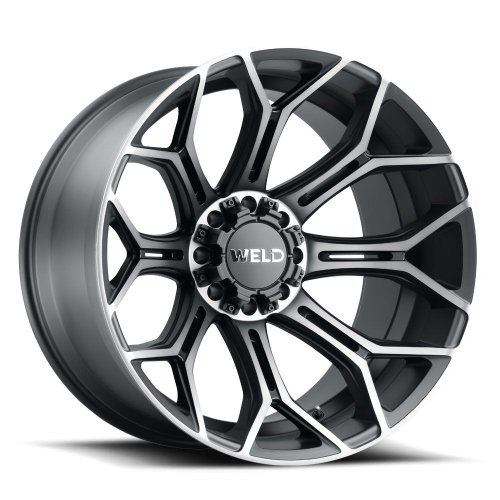 24x14 WELD OffRoad W112 Gradient Black Machined DDT Wheel 5x5/5x5.5