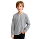 thumbnail image 2 of Camiseta de manga larga con cuello redondo para niño, informal, de color liso, 2 of 6