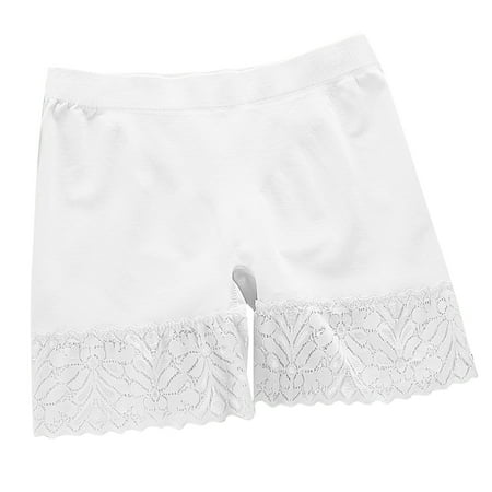

Cathalem Womens Nylon Panties Size 9 Briefs Women Chafing Underwear Seamless Boyshorts Panties Womens Briefs Underwear Long Leg Underpants White One Size