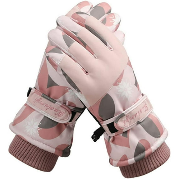 Snow Gloves Women Ski Gloves Waterproof Touchscreen Winter Warm Gloves Snowboarding