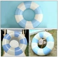 thumbnail image 2 of Swimming Ring Inflatable Design Blue Checkered Adults Beach Party 1Set 29.5X29.5X5.9In, 2 of 8