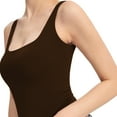 thumbnail image 2 of YESGG Women’s 2024 Square Neck Double Lined Tank Top Sleeveless,Summer Tops Basic Tight Shirts, 2 of 7