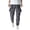 Grey, variant on Mens Casual Solid Color Multi Bag Corset Foot Pants Fitness Pants