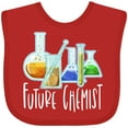 thumbnail image 3 of Inktastic Future Chemist with Beakers, Test Tubes and Formulas Boys or Girls Baby Bib, 3 of 4