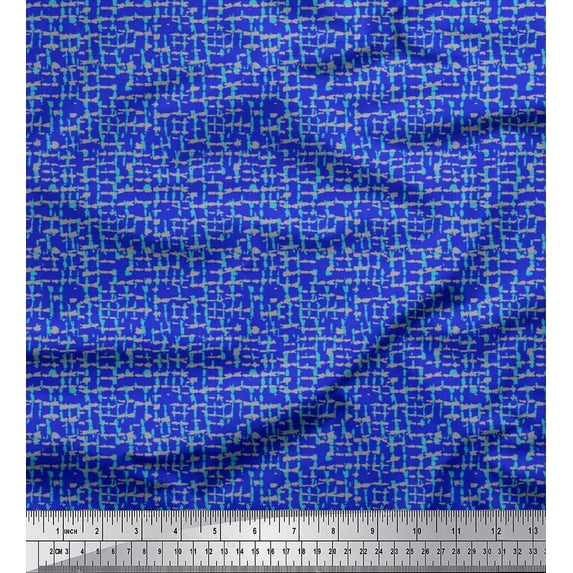 Soimoi Cotton Poplin Fabric Texture Shirting Print Sewing Fabric Yard 56 Inch Wide