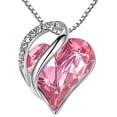 thumbnail image 1 of Collar De Corazón De Amor, Collar Con Colgante De Corazón De Cristal Para Mujer, Regalos De Joyería Para Mujer Cateissary AP007558-02, 1 of 6
