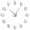 Silver, variant on Various Skull Heads Frameless Wall Clock Stickers, DIY Modern Decorative Clocks for Living Room, Bedroom, Office - Easy to Install, Large 3D Clock Design (Black,37in)
