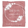 thumbnail image 5 of God Is My Comforter Blanket - Scripture Blanket with Healing Caring Inspirational Faith Prayer Religious Gifts for Women Christian Bible Verse Throw Blanket 50 X 60 Inch, 5 of 5