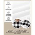 thumbnail image 2 of Black and White Check Seat Covers for Dining Room Chairs Set of 4, Checkered Stretchy Dining Chair Cushion Covers, Removable Washable Furniture Protector Buffalo Plaid Slipcovers for Office, 2 of 6