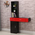 thumbnail image 1 of Wall Mount Beauty Salon Spa Mirrors Station Hair Styling Station Desk Black & Red, 1 of 6