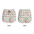 thumbnail image 5 of Lsque Colorful Bus Printed Women's Running Shorts with Liner Pockets,Elastic Quick Dry Workout Athletic Gym Yoga Shorts,Womens High Waist Shorts-, 5 of 9