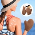 thumbnail image 2 of Self-Tanning Mitt Set with Waterproof Lining Double-Sided Self Tanner Glove Applicator Face Body Back Applicator Brush, 2 of 8