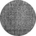 thumbnail image 1 of Ahgly Company Indoor Round Abstract Gray Contemporary Area Rugs, 7' Round, 1 of 1
