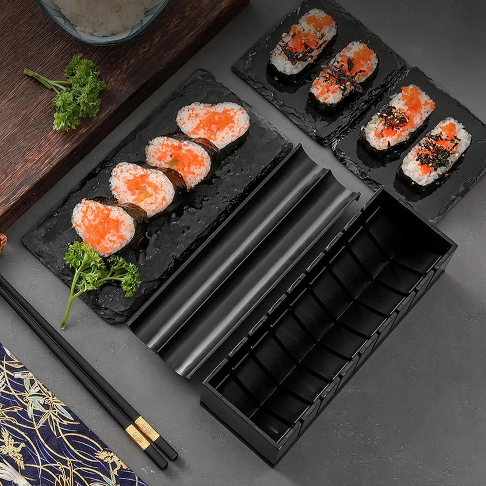 Hompon Sushi Making Kit - Diy Sushi Maker Tool Complete With 8 Sushi Rice  Roll Mold Fork Spatula/Easy And Fun/Beige