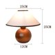 thumbnail image 2 of Wooden Lamp Bedside Lamps Lighting for College Dorm Bookcase Home, 2 of 9
