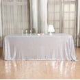 thumbnail image 4 of GFDYREE Sequin Tablecloth, Rectangular, 60"x126", Silver, 4 of 7
