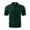 thumbnail image 3 of ohmzyzo Men's Polo Shirts Lapel Buttons Short Sleeve T-Shirts Lightweight Soft Classic Fit Casual Solid Color Golf Shirts, 3 of 8