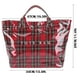 thumbnail image 2 of Lonchera, bento boxes, bolsa de PVC a cuadros para mujer, bolsa de plástico con estampado de letras, ideal para ir de compras, regalo de Navidad, bandolera., 2 of 8