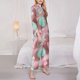 thumbnail image 3 of Balery Pastel Macarons Delight Conjunto de Pijama con Estampado para Mujer, Conjunto de Dos Piezas con Manga Larga, Ropa de Dormir Suave con Bolsillos, Pijamas Cómodos-Large, 3 of 7