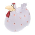thumbnail image 4 of GOOHOCHY Resin Chicken Sculpture Grey Resin 1Pack 6.3x6.3in Garden Decoration, 4 of 8