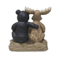 thumbnail image 2 of Hi-Line Gifts Bear and Moose on Tree Trunk Outdoor Welcome Garden Sign - 13.5", 2 of 5