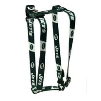 New York Football Jets Extra Small XS 5/8 Inch Wide Adjustable Dog Harness 8" - 14"