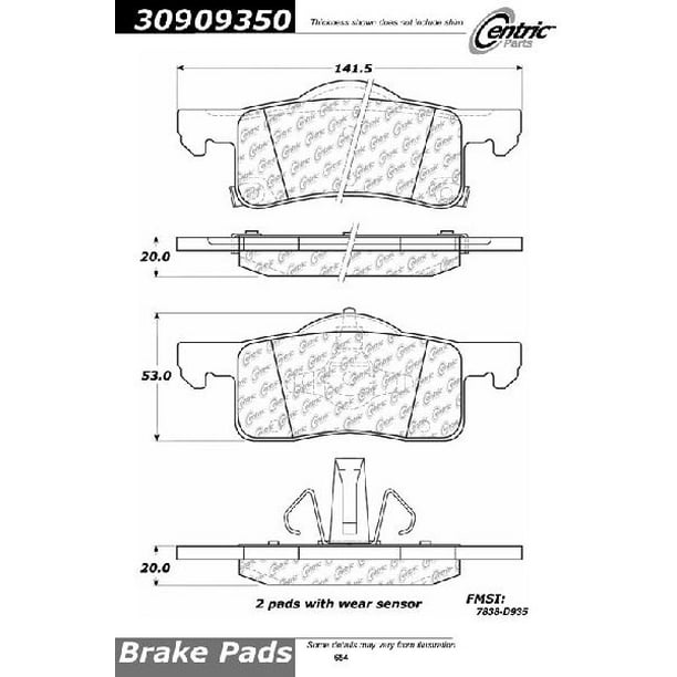 Go Parts Oe Replacement For 2002 2006 Ford Expedition Rear Disc Brake Pad Set For Ford Expedition Walmart Com