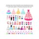 thumbnail image 2 of Juego de Ropa para Muñeca 36 Uds Cgtredaw Accesorios para Cambiarse Ropa, 2 of 9