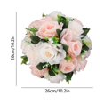 thumbnail image 3 of Artificial Silk Rose Ball – Romantic Wedding Centerpiece & Home Table Decoration, Realistic Simulation Flower Arrangement, 3 of 5