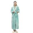 thumbnail image 7 of Bathrobes for Women Long Length Cotton His and Hers Robes Flannel Long Length Matching Robes for Couples Warm Thickened Bathrobe Plus Size Shower Robe, 7 of 7