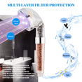 thumbnail image 2 of imtfzct LED Ionic Filter Shower Head with Hose and Bracket, Handheld Shower With 7 Color Automatically Changing Light, High Pressure Filtration Water Saving Showerhead for Dry Hair and Skin Spa, 2 of 7