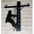 thumbnail image 2 of Craftnamesign Personalized US Lineman Metal Wall Art With LED Light, Lineman Metal LED Decor, 2 of 5