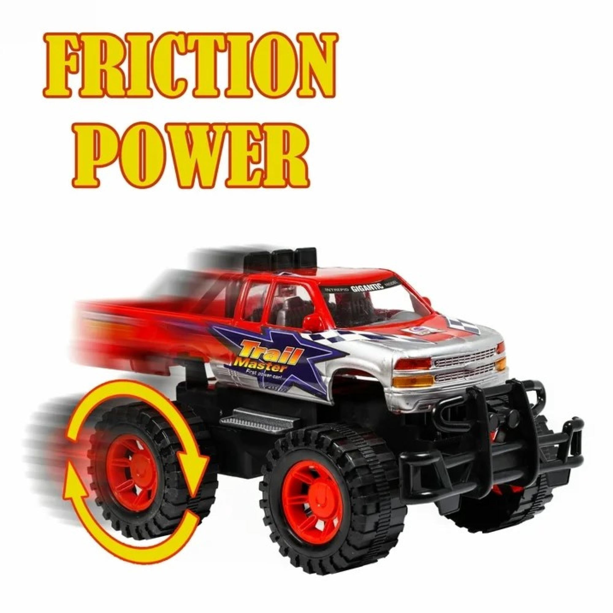 Speed Max King Friction-Powered Toy Truck with Speed Boat & Trailer – Play Vehicle Set