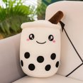 thumbnail image 3 of Boba Plushie Kawaii Room Decor Bubble Tea Plush Toy Stuffed Ice Cream Food Milk Tea Soft Hug Cushion Birthday Gift for Kids, 3 of 5