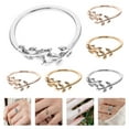 thumbnail image 3 of Miangastore 6 Pieces Adjustable Alloy Crochet Rings for Decoration with Assorted Colors, 3 of 9