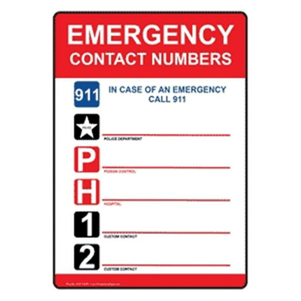 Pool Style Chemicals 1218EPN Emergency Phone Number with