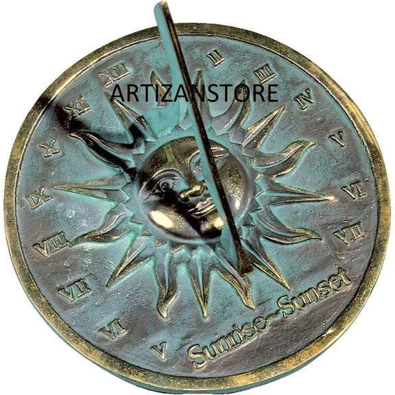 Nauticalmart Brass Sunrise/Sunset Sundial