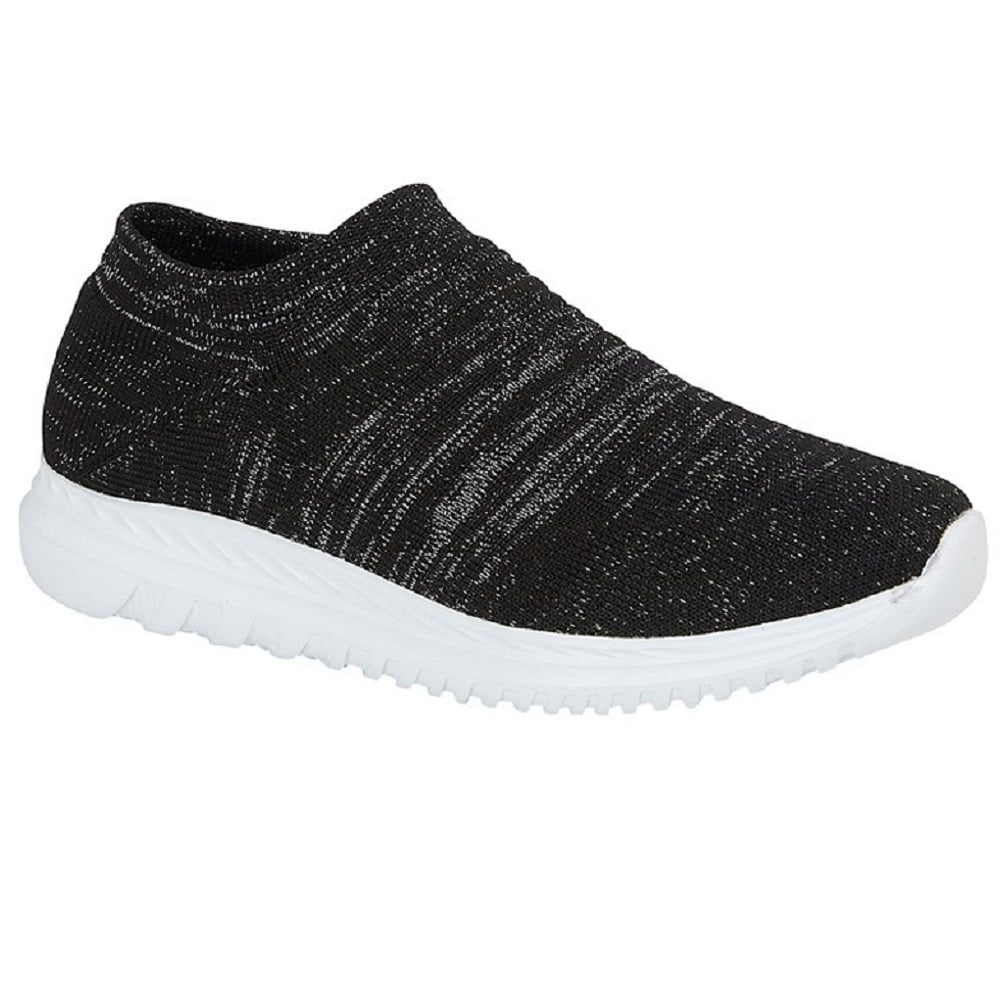 black memory foam shoes ladies