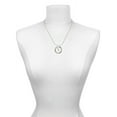 thumbnail image 3 of Delight Jewelry Silvertone Mini Giraffe Gymnastics Mom Ring Charm Necklace, 18", 3 of 4