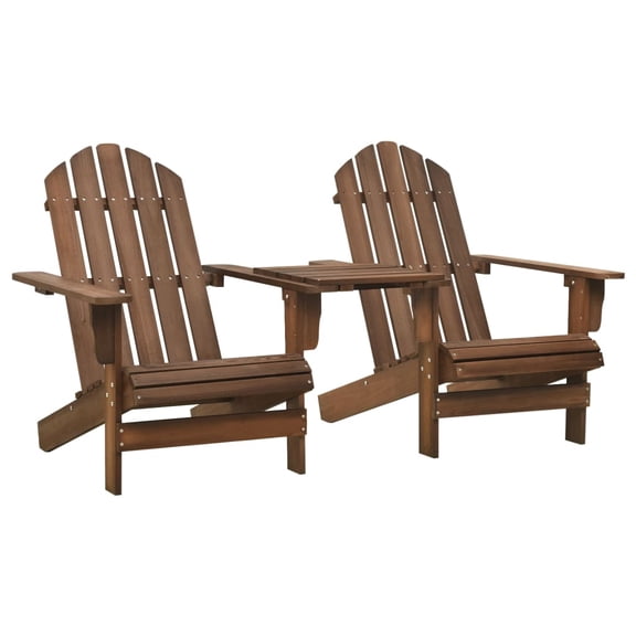 vidaXL Garden Chair Brown Solid fir wood Standard Ergonomic