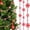 Red+White, variant on 8 Feet Christmas Candy Garland Red and White Peppermint Candy Beaded Garland Christmas Tree Candy Garland Hanging Ornaments for Xmas Party Supplies Holiday Favors