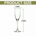 thumbnail image 4 of ACDANC 4Pcs Champagne Flutes Plastic 5 oz See-Through Cocktail Glass Party Cups for Bridal Shower Party White, 4 of 7