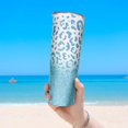 thumbnail image 2 of Leopard Glitter Tumbler with Lid and Straw - Mothers Day Birthday Gifts for Women Mom, 2 of 6