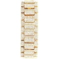 thumbnail image 6 of Charles Raymond Bling-ed Out Bracelet with Oblong Iced Look Hip Hop Watch - 8475BC Cuban (ST10235 VO Shiny Gld -MB), 6 of 6